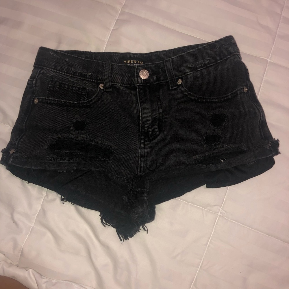 Black high waisted shorts